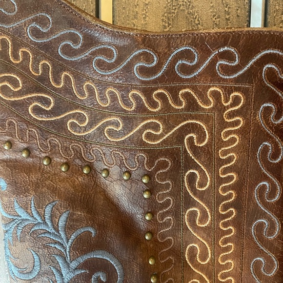 Old Gringo Brown and Blue Embroidered Boots - Picture 7 of 9